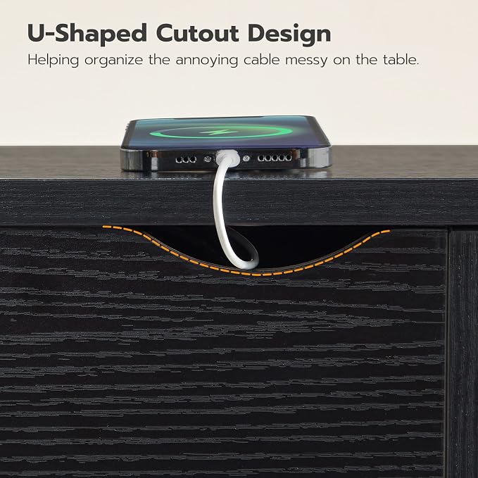 HOOBRO Side Table, Flip End Table - Image 6