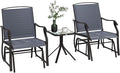 Outsunny 3 Piece Outdoor Glider Chair by Outsunny