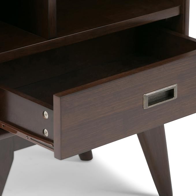 SIMPLIHOME Draper 22 inch Mid-Century Modern 6 Cubbie Bookcase - Image 6