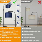 Nintiue Upgraded Modern Arc Dimmable Tall Standing Floor Lamp - Image 2