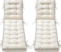2 Pack 72x21 Inch Folding Chaise Lounge Cushion Quick Dry by AMCATON