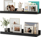 Floating Shelves for Wall, 16 inch Wood Floating Shelves Set of 2, Picture by Unknown