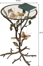 Touch of Class Flight of The Butterfly Round Accent Table - Image 3