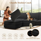 Vesgantti 108" Modular Sectional Sofa, Comfy Cloud Couch - Image 6