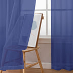Sheer Curtains 84 Inches Long 2 Panels Set - Image 3