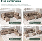 LLappuil Modular Sectional Sofa Middle Module Storage Seat - Image 6