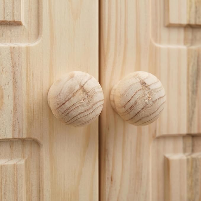 From the Tree Furniture Solid Pine Pantry Cabinet — 72" Tall Unfinished Kitchen - Image 8