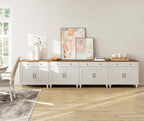 WAMPAT Farmhouse TV Stand for 85 inch TV - Image 2