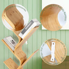 6-Tier Bamboo Tree Modern Bookshelf, Creative Curved Standing Bookcase Rack - Image 4