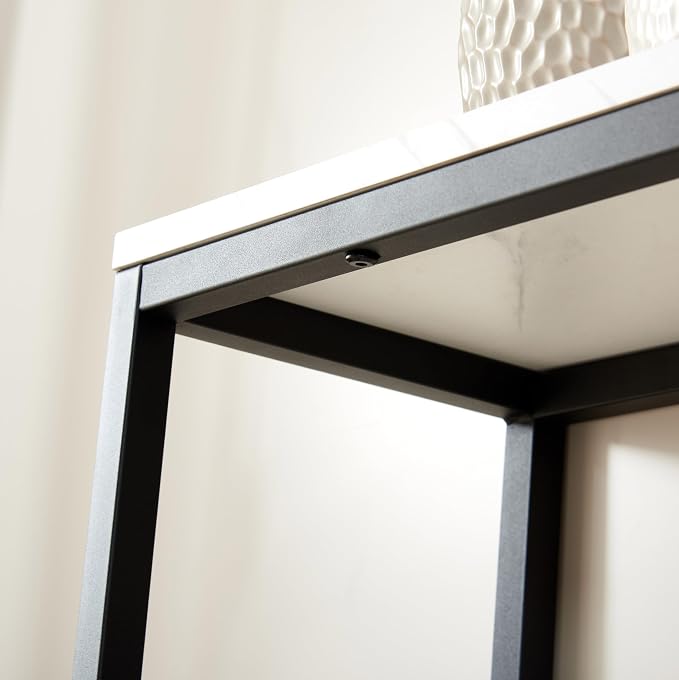 loglus Console Table for Entryway, Faux Marble MDF Sofa Table - Image 3
