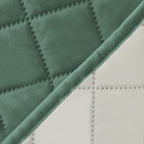 Easy-Going Reversible Couch Cover, 3 Cushion Sofa, Cyan/Ivory | Machine - Image 6