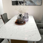 practicalWs Marble Wallpaper Granite White and Gray Wall Paper Roll 35.4" x - Image 4