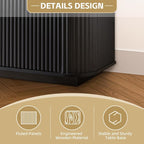 64'' Fluted TV Stand for TVs up to 75'', Modern Long Media Console - Image 4