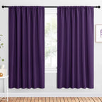 NICETOWN 2 Panels Blackout Curtains, Rod Pocket Window Curtains Room Darkning by NICETOWN