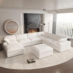 Cloud Couch Modular Sectional Sofa, Oversized 8 Seater Sofa, 160.6" U Shaped by SofaFurniture