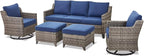 Outdoor Patio Furniture Set-5 Pieces All-Weather Wicker Outdoor Furniture - Image 9