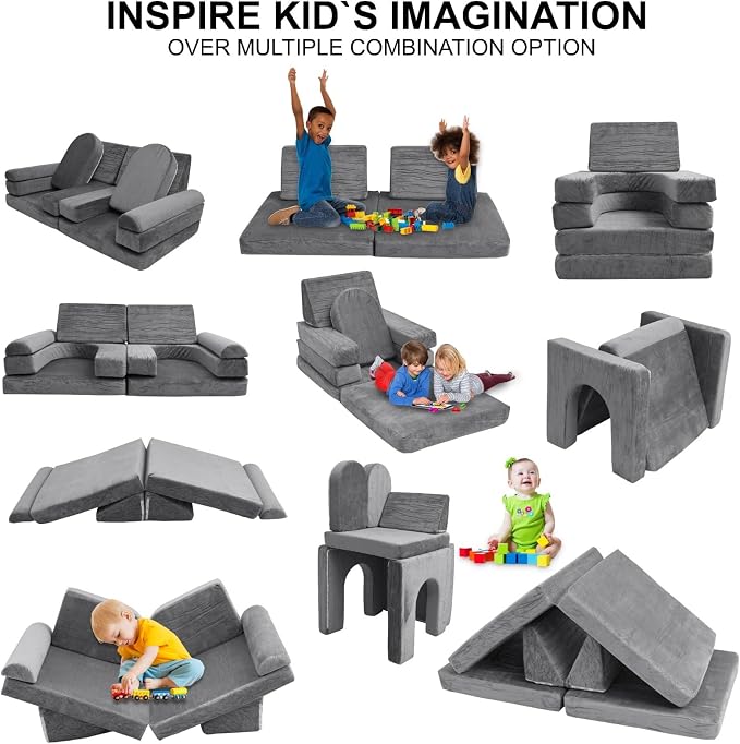 10 PCS Modular Kids Play Couch - Image 4