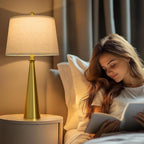 Oneach 25.75" Modern Table Lamp Set of 2, Bedside Lamps - Image 2