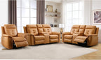 ANJ 3-Piece Faux Leather Power Recliner Sofa Set by ANJ
