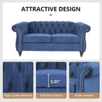 QHITTY 2 Piece Living Room Set, Sectional Chesterfield Sofa Chair Contemporary - Image 5