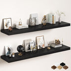 Fun Memories 72 Inch Floating Shelves, 12 Inch Deep Wall Shelf by FunMemories