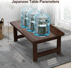 Japanese Floor Sitting Table, Folding Wood Tea Table Chabudai Japanese Coffee - Image 2