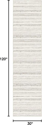 cotiled Hallway 2.6x8 Runner Rugs Washable Boho Moroccan Soft Rug | Solve - Image 2