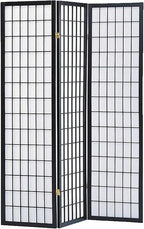 GTU Furniture Japanese Style 3 Panels Wood Shoji Room Divider Screen Oriental - Image 3