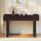 52" Solid Wood Console Table for Entryway, Modern Sofa Table Behind Couch by HMFULE
