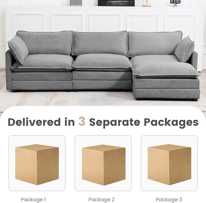 ROWHY 112'' Modular Sectional Cloud Couch - Image 4