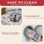 SERISSA 3x5 Washable Non Slip Boho Area Rug - Image 3