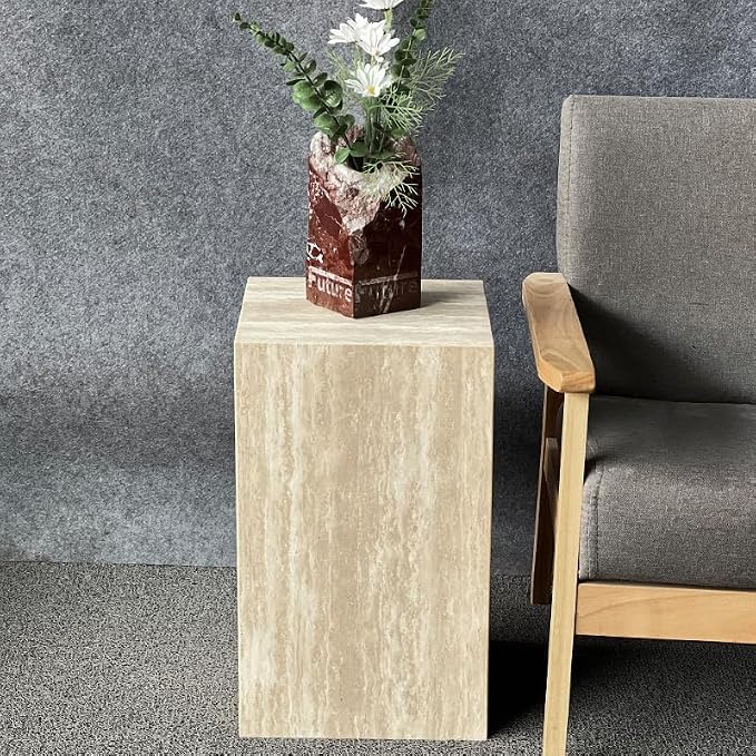 Luxury Marble Side Table, Square End Table - Image 5