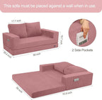 COMAX Convertible Sofa Bed Queen, Folding Fold Out Couch Bed, Floor Futon Couch - Image 3