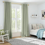 INOVADAY Sage Green Curtains 100% Blackout Curtains - Image 6