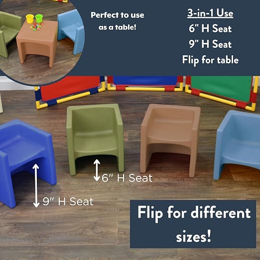 Children's Factory Cube Chair for Kids, Flexible Seating Classroom Furniture - Image 8