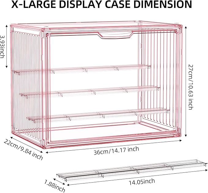 Colorful Figure Display Case for Collectibles 4 Layer Hobby Figurine Display - Image 7
