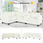 Ball & Cast 105.5" L-Shaped Sectional Sofa Bed - Image 4