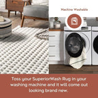 nuLOOM Jeni Off White Checkered Washable Area Rug, Off White - Image 2