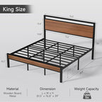 Z-hom King Metal Bed Frame - Image 2