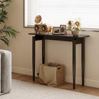 AQIMUELE Wood Console Table Black Entryway Table, Thin Console Table, Sofa - Image 3