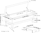 SIMPLIHOME Oregon Storage Ottoman Bench - Image 3