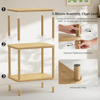 Bamboo End Table, Side Table for Small Space - Image 7