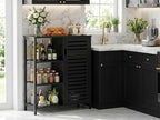 HITNET Bathoom Storage Cabinet, Bamboo Floor Cabinet - Image 4