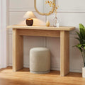 AVZEAR 43.3" Mid Century Narrow Entryway Console Table, Modern Fluted Wood by AVZEAR