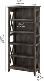 Bush Home Tall 5 Shelf Bookcase - Image 3