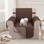 U-NICE HOME Reversible Recliner Chair Covers, Chocolate/Taupe | 23''Armchair - Image 2
