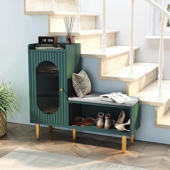 HLR Storage Bench Set of 2, L-Shaped Storage Cabinet - Image 6