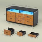 SEDETA 6 Drawer File Cabinet - Image 2
