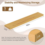 48 Inch Floating Shelves, 12 Inch Deep Floating Shelves - Image 3