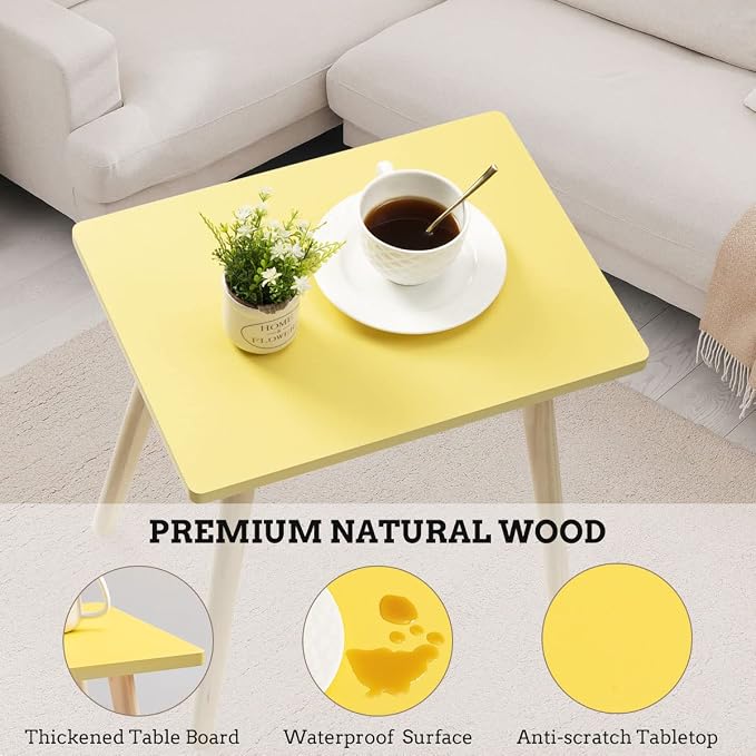 FORAOFUR Side Table, Small End Table Accent Living Room Bedroom Balcony Office - Image 4